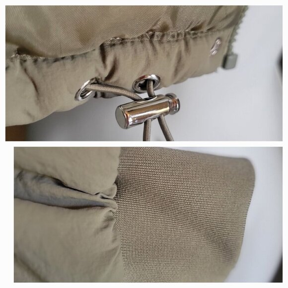 CISONO Quilted Bomber  Sage Green Puffer Jack Women's  Jacket -US S - Picture 11 of 12